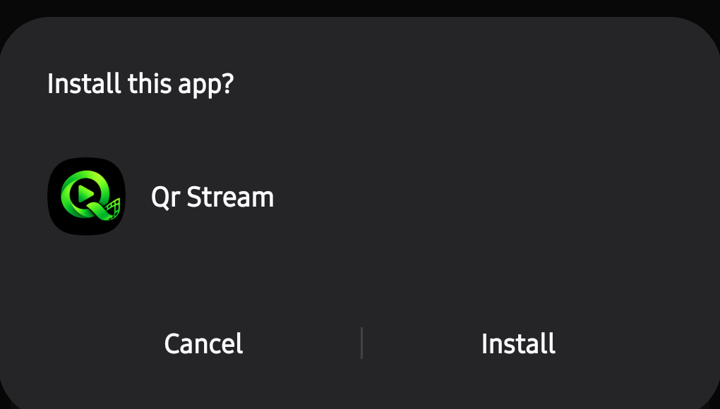 Tap Install